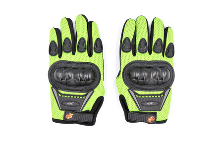 Rękawice Motocyklowe Enduro Cross Quad Moto V-01k Zielone S Dziecięce Rkw0000009