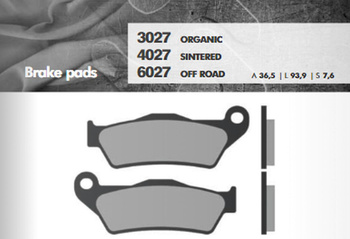 Klocki hamulcowe kh181 spiek metaliczny (złote) off road zacisk brembo przód np. Ktm sx/exc (ft 6027)