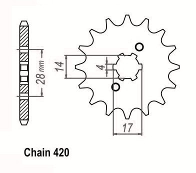 Zebatka napedowa sunstar sunf123-13 (wycofana z produkcji)