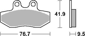 Klocki hamulcowe kh393 street ceramic kolor czarny pasuje do: yamaha cygnus 125 przód