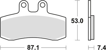 Klocki hamulcowe kh177 organic aprilia pegaso 650 91-96, przód (promocja)