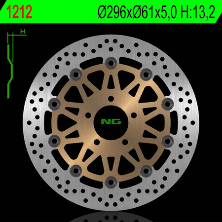 Tarcza hamulcowa przód kawasaki zx9r '98-'99 (269x61x5mm) (5x10,5mm)