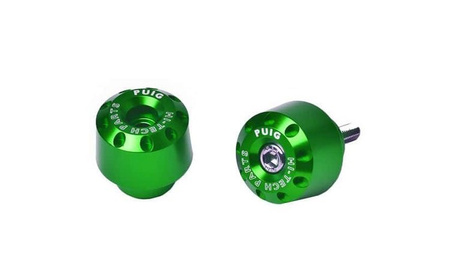 Końcówki kierownicy/ obciążniki do kawasaki zx-10r 04-22 (krótkie) zielone