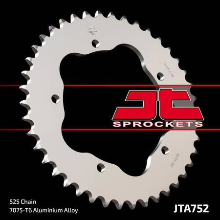 Zębatka tylna 4320 38 aluminiowa ducati 796/848/1100 (432038jt) (jta752.38)* (łańc. 525)