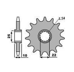 Zębatka przednia 2070 12 tm 250/292/300/400/450/530/660 '01-'17 (łańc. 520)