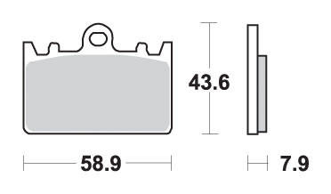 Hamulcowe kh180 street excel sinter kolor złoty