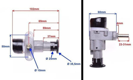 Stacyjka do Keeway Focus z zestawem Zamków