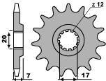 Zębatka przednia 1495 10 18nc betamotor trial 24/260 82-95 (łańc. 520)
