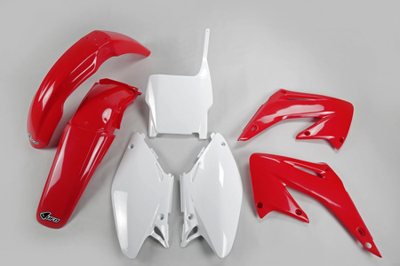 Komplet plastików honda cr 125/250 '04, kolor oem (czerwony/biały)