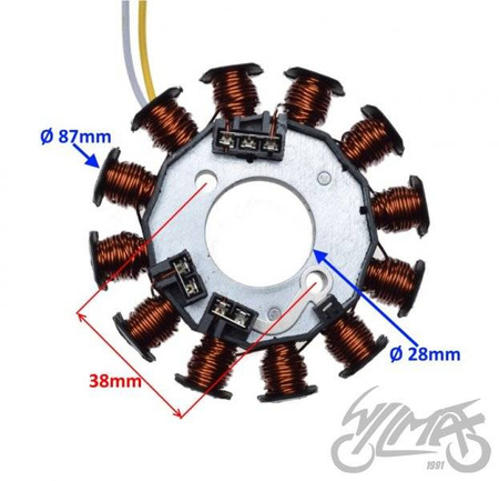 Stator iskrownik 12 cewek do MBK Booster Nitro 200