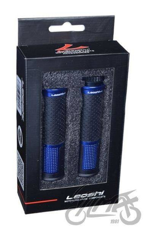 Manetki gripy uniwersalne motocykl niebieskie 22mm