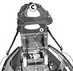 stelaż kufra centralnego yamaha t-max 500 (08-11), t-max 530 (12-15) ( z płytą monolock )