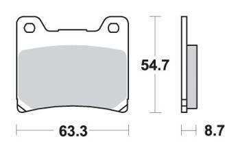 Klocki hamulcowe kh88 street excel sinter kolor złoty