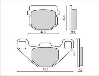 Klocki hamulcowe kh83 (ft 3074)