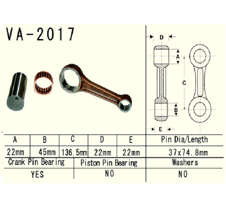 Vesrah - Korbowód Yamaha Yfm660 Raptor '01