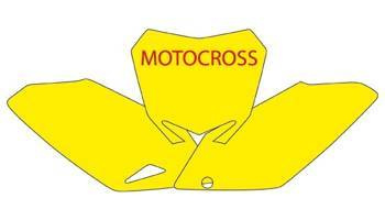 Komplet naklejek (oklein) pod numery startowe suzuki rmz 450 '08-'16