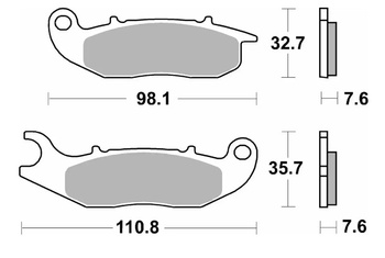 KLOCKI HAMULCOWE NOWOŚĆ KH465 OFF-ROAD SINTER KOLOR ZŁOTY AJP PR3/PR4/PR5 '13-,DERBI TERRA/CITY CROSS 125 '08-'16, HONDA CRF 250L/M/R '13-, PIAGGIO LIBERTY/MEDLEY 125/150 '16-, RIJEJU 125 MARATHON PRO '11-, GAS GAS EC 250/300 '12-'16 PRZÓD