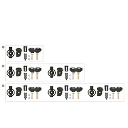 zamek do kufrów kgr33, kgr46, k49, k46, k47, k35 oraz aluminiowych kfr, kve, kms security lock ( 5 szt )