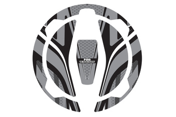 Osłona Wlewu Paliwa Puig Do Kawasaki Z900 (Wzór Radikal) Szara