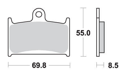 Hamulcowe kh145 / kh236 street excel sinter kolor złoty