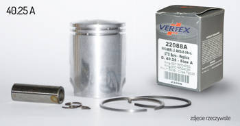 Vertex tłok minarelli am6, aprilia, yamaha (40,25mm) replica nicasil (28,00/2,00/12,00) (pierścienie 53015004030 x 1, 52715004030 x 1)