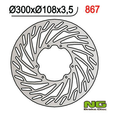 Tarcza hamulcowa przód derbi 50/125, aprilia 50/125, rieju 50 smx (300x108x3,5)