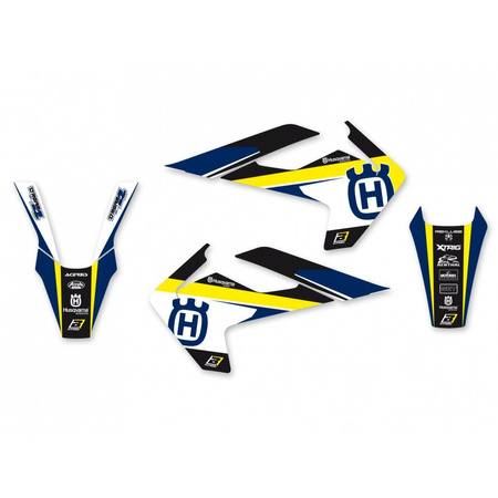 Komplet naklejek (oklein) husqvarna fc/tc '16-'18, te/fe '17-'19 dream 4 kolor niebieski/żółty