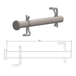 TRZPIEŃ (WIESZAK) KLOCKÓW HAMULCOWYCH TYŁ: KTM 85 SX '21-, FREERIDE E-XC '21-, GASGAS MC 85 '21-, HUSQVARNA TC 85 '21-, PRZÓD: KTM 65 SX '23-, GASGAS MC 65 '23-, HUSQVARNA TC 65 '23-