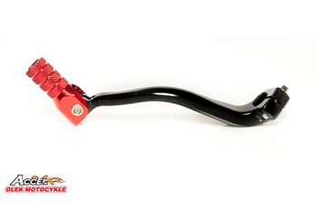 Dźwignia zmiany biegów honda crf 250r '10-'17 aluminiowa kolor czarny, końcówka czerwona