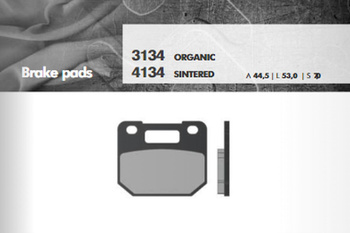 Klocki hamulcowe kh110 spiek metaliczny (złote) (ft 4134)
