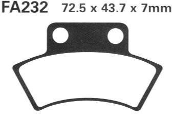 KLOCKI HAMULCOWE EBC FA232TT