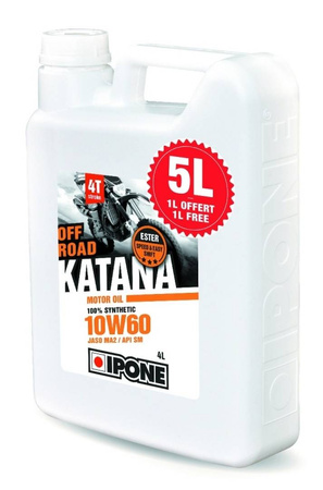 Ipone katana off road 10w60 olej silnikowy 100% syntetyk 5l (ester, ma2) - promocja 4+1 (akc) (4)