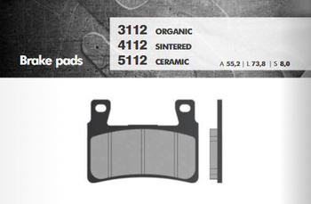 Klocki hamulcowe kh265 / kh296 przód (ft 3112)