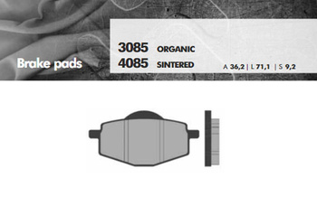 Klocki hamulcowe kh101 spiek metaliczny (złote) (ft 4085)