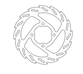 Tarcza hamulcowa tył flame ktm sx 65 '04-'22 , husqvarna tc 65 '17-'22 , gasgas mc 65 '21-'22