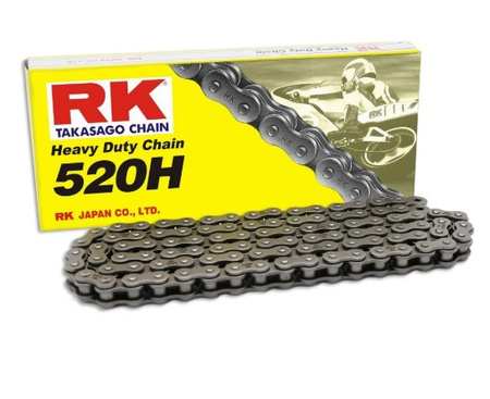 ŁAŃCUCH NAPĘDOWY 520H-120 ZAPINKA (CL) W ZESTAWIE KOLOR STANDARD (POJEMNOŚĆ: DO 250 CCM) (34,3 KN)