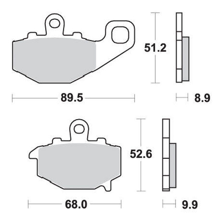 Hamulcowe kh192 street excel/racing ng sinter kolor złoty
