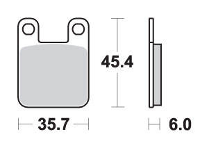 Hamulcowe kh115 ceramic kolor czarny pasuje do yamaha dt50r '04-, tzr50 '03-, tomos