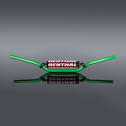 Kierownica 7/8 cala (22mm) mx handlebar green rc padded kolor zielony z gąbką