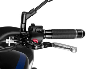 Regulowana Dźwignia Sprzęgła 3.0 Puig (Przedłużana, Wymaga Adaptera) Srebrno-Czarno-Czerwona