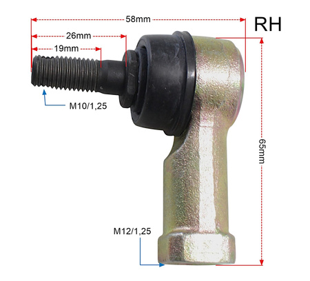 Końcówki Drążków Kierowniczych Tekyo Lewa + Prawa Kawasaki Honda 51-1006-Lr