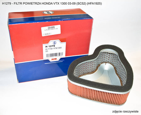 Filtr powietrza honda vtx 1300 03-09 (sc52) (hfa1925) (oem:17213-mea-670)