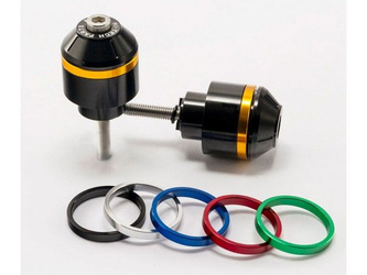 Ciężarki / Końcówki Kierownicy Krótkie Z Pierścieniami Puig Do Honda Cb500 Czarne