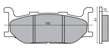 Klocki hamulcowe tylne xlr250r 1988-1990