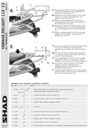 Stelaż kufra tył Shad do Yamaha Delight 115