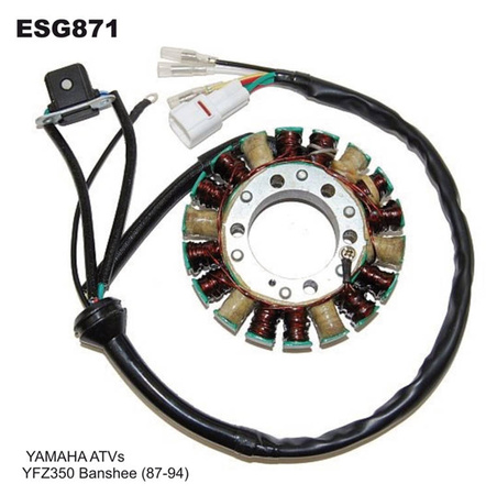Uzwojenie alternatora (stator) yamaha yfz 350 banshee (87-94) ( z impulsatorem)