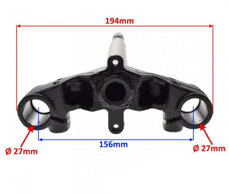Półka widelca ze sztycą do skutera na Łożysko 30