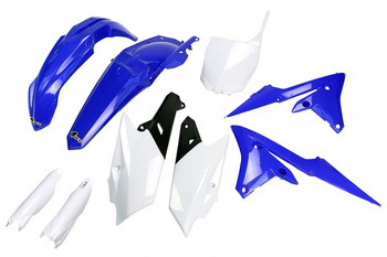 Komplet Plastików (Full Kit) Z Osłonami Teleskopów (Amortyzatorów) Yamaha Yzf 250 '14-'18, Yzf 450 '14-'17 Kolor Oem '18 (Niebieski/Biały/Czarny) (Ya318e999k)