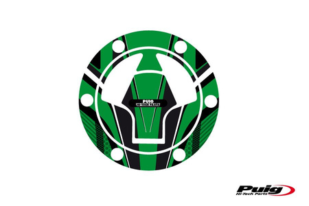Osłona wlewu paliwa puig do kawasaki ninja 250r 08-12 (wzór radikal) zielona