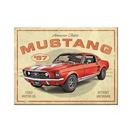 Magnes Ford Mustang GT 1967 Red